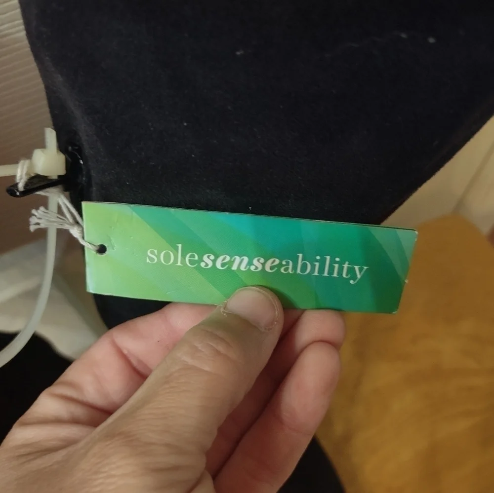 NWT Solesenseability Woman's Black Boots 6 1/2 - Picture 3 of 6